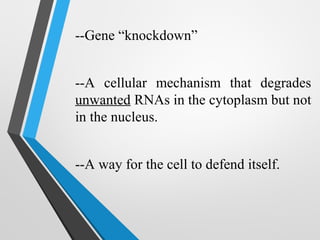 RNA Interference technology | PPT
