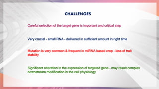 RNA interference in Crop Improvement | PPTX