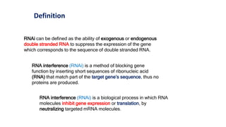 RNA interference in Crop Improvement | PPTX