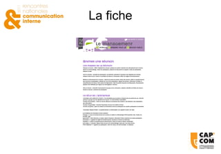 La fiche 