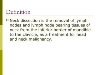 RADICAL NECK DISSECTION SURGICAL ONCOLOGY | PPT