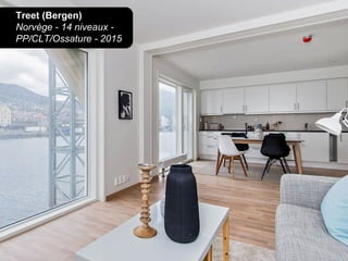 Treet (Bergen)
Norvège - 14 niveaux -
PP/CLT/Ossature - 2015
 