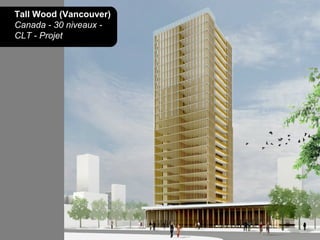 Tall Wood (Vancouver)
Canada - 30 niveaux -
CLT - Projet
 
