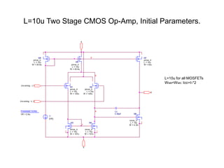 Device Modeling of CMOS Op-Amp using PSpice | PPT