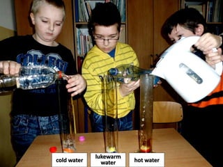 hot watercold water
lukewarm
water
 