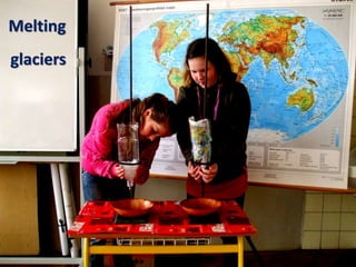 Melting
glaciers
 