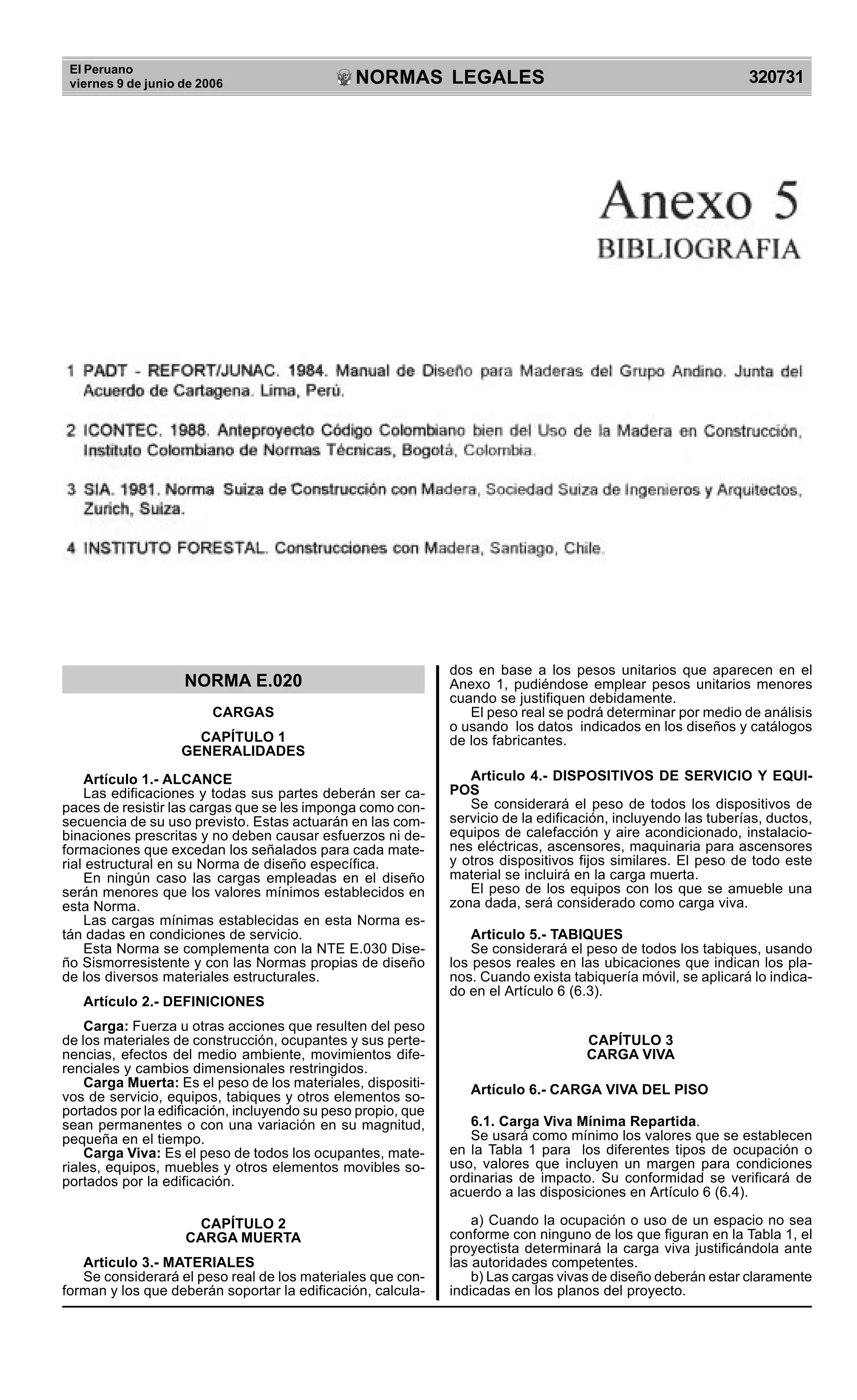 Rne2006 e 020 - cargas | PDF