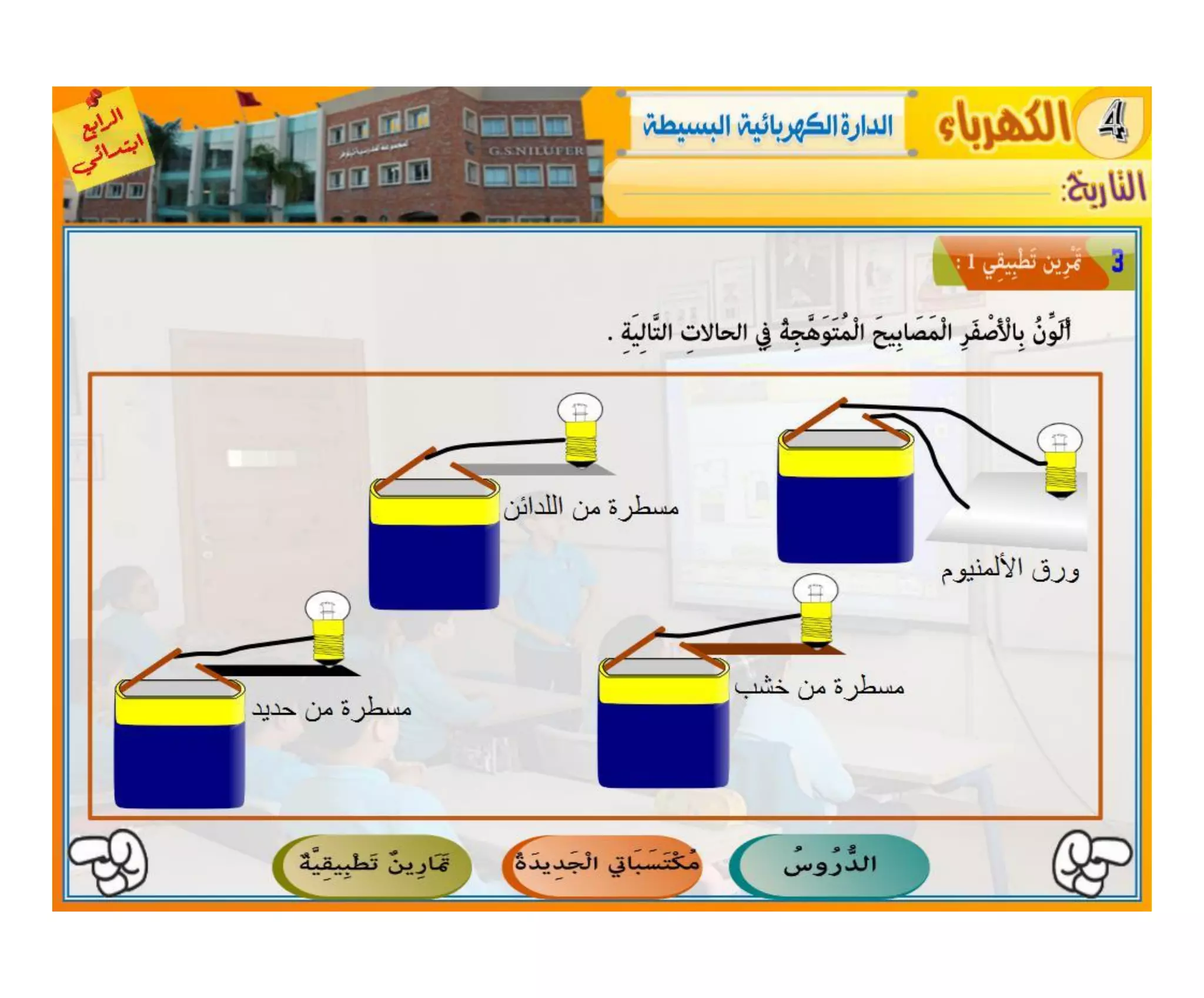 النشاط العلمي - الكهرباء