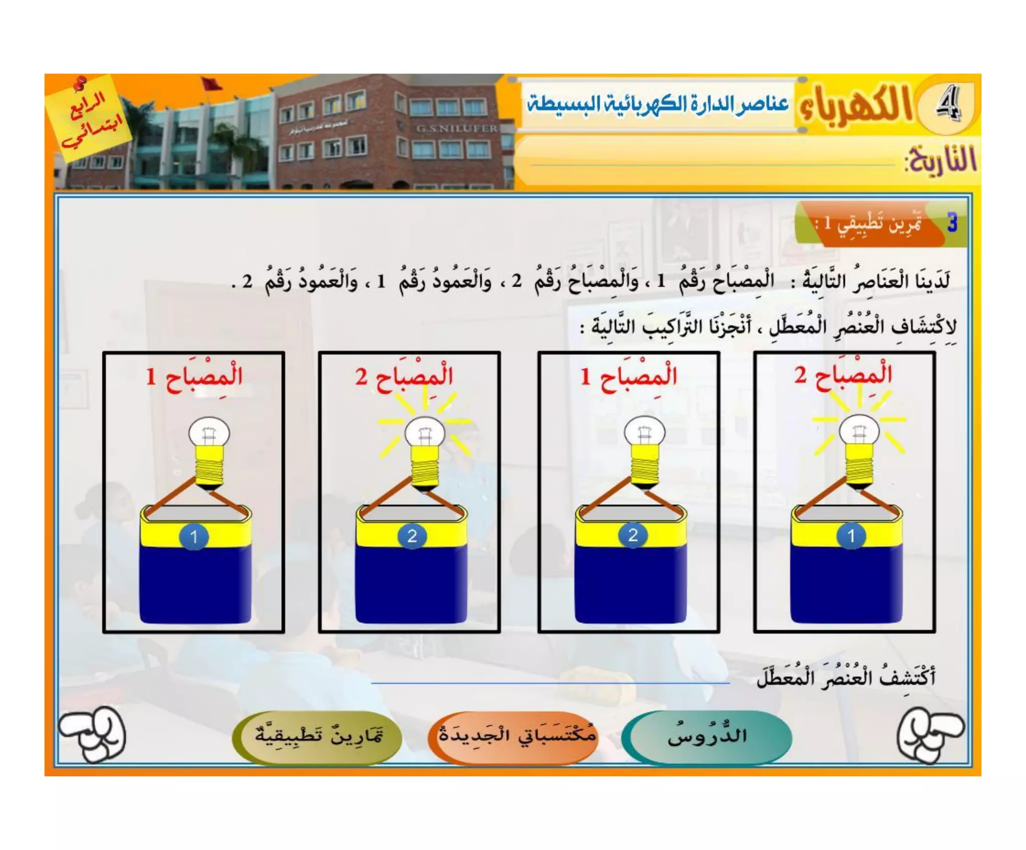 النشاط العلمي - الكهرباء