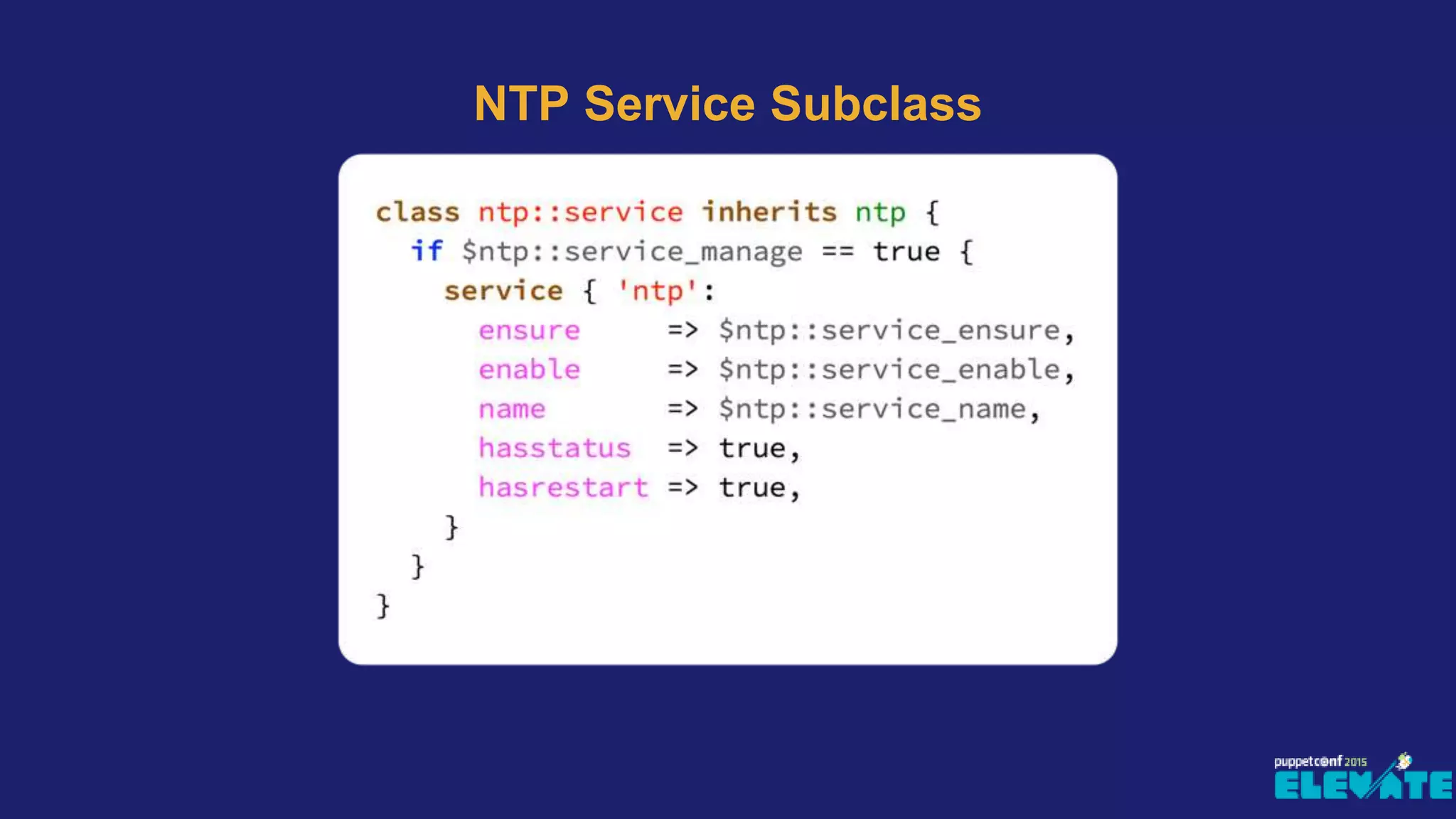 NTP Service Subclass
 