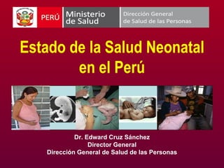 Estado de la Salud Neonatal en el Perú Dr. Edward Cruz Sánchez Director General Dirección General de Salud de las Personas 