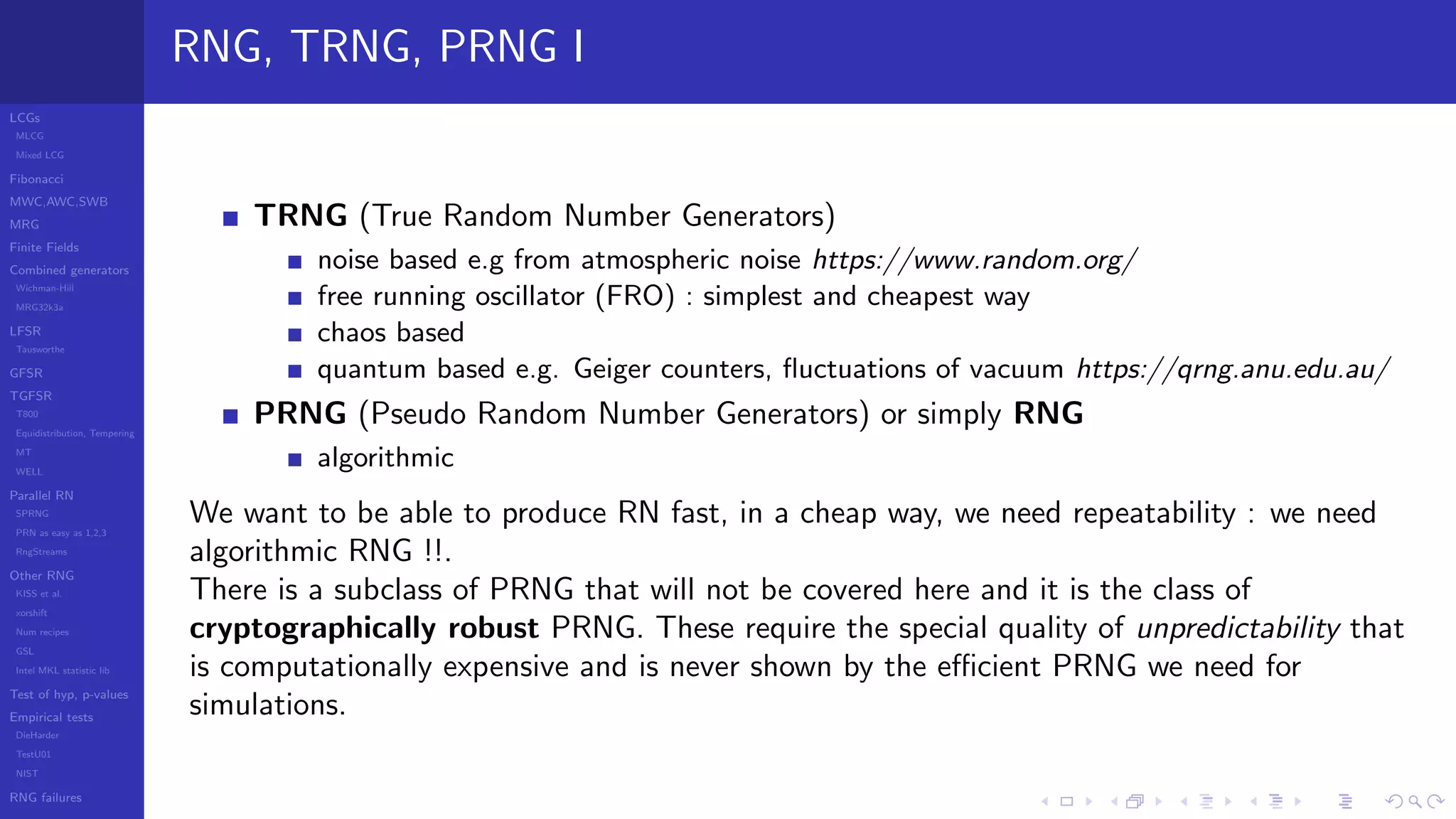 Vector Rng Test Random Number Generators 2018 | PDF