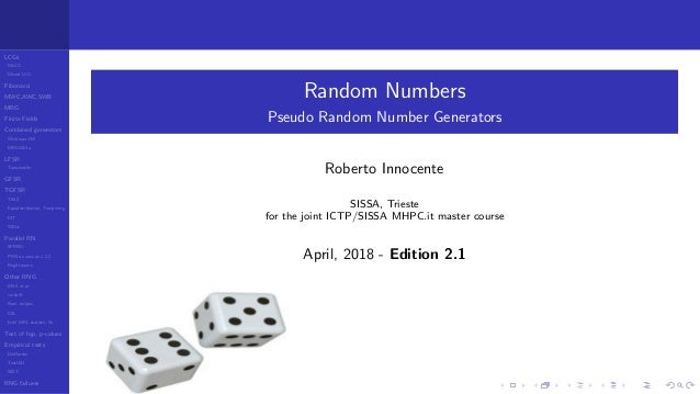 pseudo random number generator algorithm mathematica