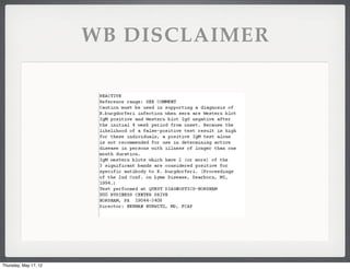 WB DISCLAIMER




Thursday, May 17, 12
 