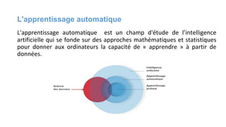 L'apprentissage automatique
 
