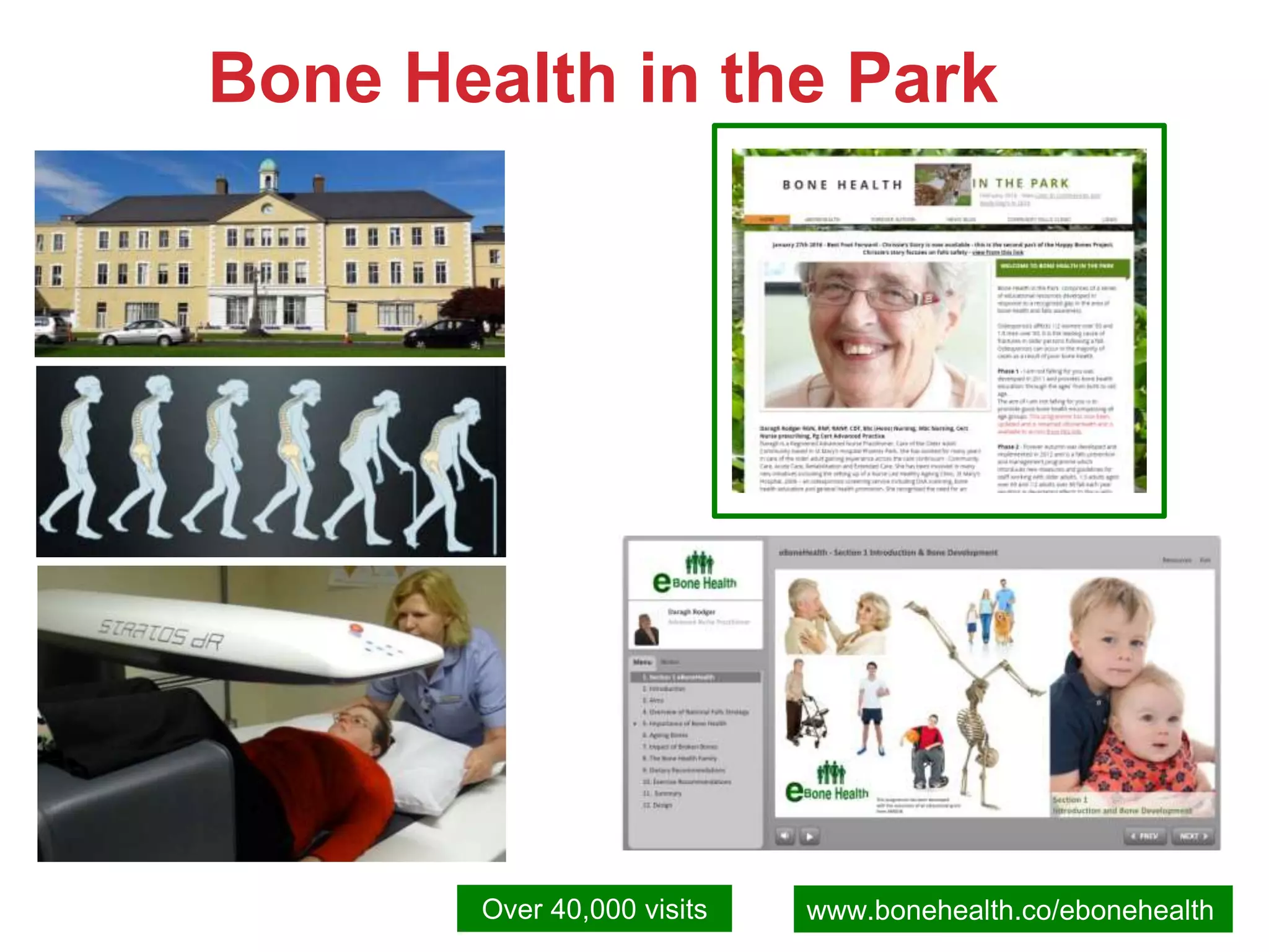 Bone Health in the Park
www.bonehealth.co/ebonehealthOver 40,000 visits
 