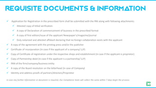 Form Rni WHAT IS RNI REGISTRATION? | PDF