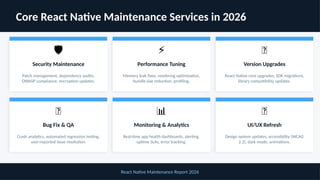 2026 React Native Maintenance Service Providers & Industry Analysis | PPTX