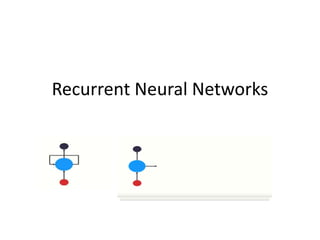 Recurrent Neural Networks
 
