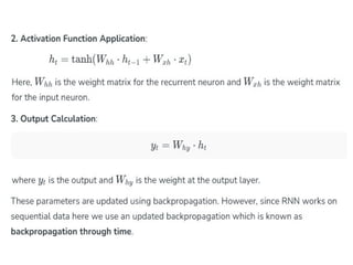 Comprehensive Guide to Recurrent Neural Networks and Their Variants | PPTX