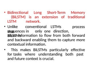 Comprehensive Guide to Recurrent Neural Networks and Their Variants | PPTX