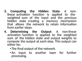 Comprehensive Guide to Recurrent Neural Networks and Their Variants | PPTX