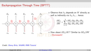 Recurrence Neural Networks and BackPropogation through Time | PDF