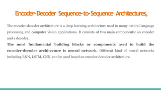 Recrrent Neural Network_Notes for Deep learning | PPTX