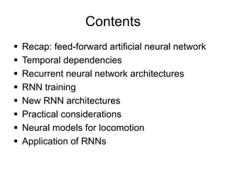 Recurrent neural networks | PDF
