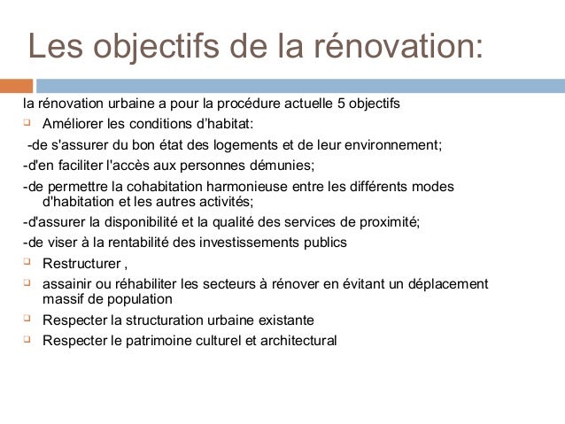 rénovation urbaine procédure