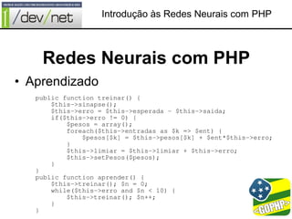 Introdução às Redes Neurais com PHP