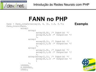 Introdução às Redes Neurais com PHP