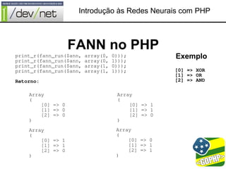 Introdução às Redes Neurais com PHP