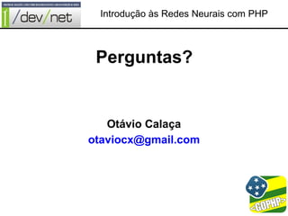 Introdução às Redes Neurais com PHP