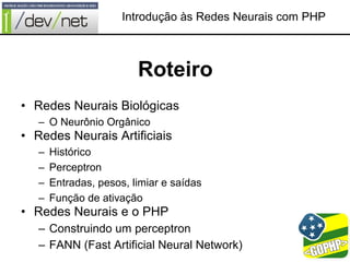 Introdução às Redes Neurais com PHP
