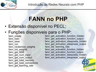 Redes Neurais com PHP