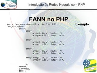 Redes Neurais com PHP