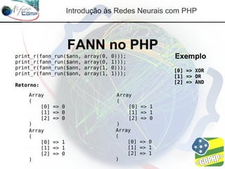Redes Neurais com PHP
