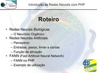 Redes Neurais com PHP