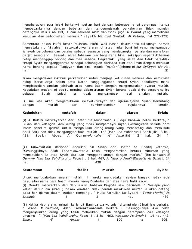 Kahwin Mut Ah Dalam Ajaran Syiah