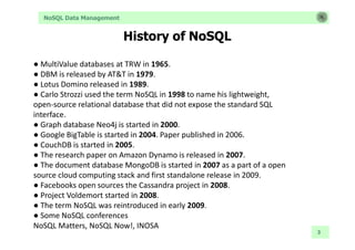 NoSql Data Management | PPTX