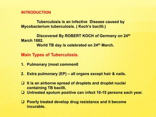 Revised National TB control Progrramme | PPTX
