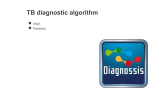 TB diagnostic algorithm
● Adult
● Paediatric
 