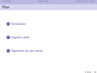 Formulations et coupes
 