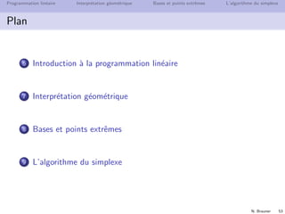 Programmation lin´eaire
 