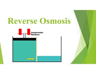 Reverse Osmosis
 
