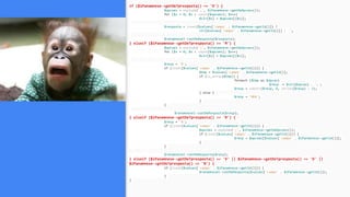 if ($iPanamnese->getDeTpresposta() == 'O') {
$opcoes = explode(';', $iPanamnese->getDeOpcoes());
for ($x = 0; $x < count($opcoes); $x++)
$vlr[$x] = $opcoes[($x)];
$resposta = isset($values['campo' . $iPanamnese->getId()]) ?
vlr[$values['campo' . $iPanamnese->getId()]] : '';
$ranamneseI->setDeResposta($resposta);
} elseif ($iPanamnese->getDeTpresposta() == 'M') {
$opcoes = explode(';', $iPanamnese->getDeOpcoes());
for ($x = 0; $x < count($opcoes); $x++)
$vlr[$x] = $opcoes[($x)];
$resp = '0';
if (isset($values['campo' . $iPanamnese->getId()])) {
$tmp = $values['campo' . $iPanamnese->getId()];
if (is_array($tmp)) {
foreach ($tmp as $opcao)
$resp .= $vlr[$opcao] . ';';
$resp = substr($resp, 0, strlen($resp) - 1);
} else {
$resp = 'NDA';
}
}
$ranamneseI->setDeResposta($resp);
} elseif ($iPanamnese->getDeTpresposta() == 'R') {
$resp = '0';
if (isset($values['campo' . $iPanamnese->getId()])) {
$opcoes = explode(';', $iPanamnese->getDeOpcoes());
if (isset($values['campo' . $iPanamnese->getId()])) {
$resp = $opcoes[$values['campo' . $iPanamnese->getId()]];
}
}
$ranamneseI->setDeResposta($resp);
} elseif ($iPanamnese->getDeTpresposta() == 'V' || $iPanamnese->getDeTpresposta() == 'D' ||
$iPanamnese->getDeTpresposta() == 'N') {
if (isset($values['campo' . $iPanamnese->getId()])) {
$ranamneseI->setDeResposta($values['campo' . $iPanamnese->getId()]);
}
}
 