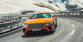 Orange Bentley Continental GT