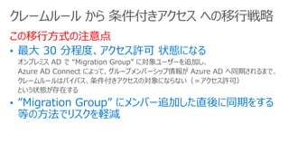 зʽע
ץߥ AD  Migration Group ˌ``׷Ӥ
Azure AD Connect ˤäơ`ץЩ`å Azure AD ͬڤޤǡ
``ϥХѥΌˤʤʤSɣ
Ȥ״Bڤ
``   ؤБ
 
