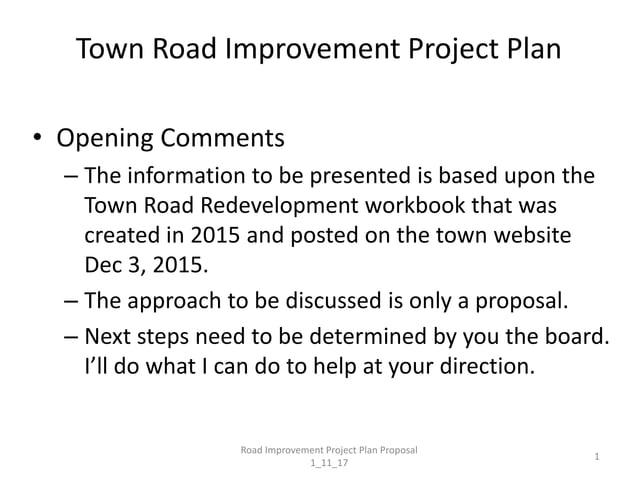 Road-Improvement-Project-1_11_17-Final.ppt
